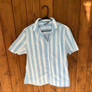 ASOS Striped Short Sleeve Button down (L)